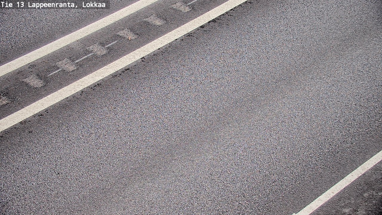 Weather Camera Image Road 13 Lokkaa straight, Lappeenranta, Etelä-Karjala