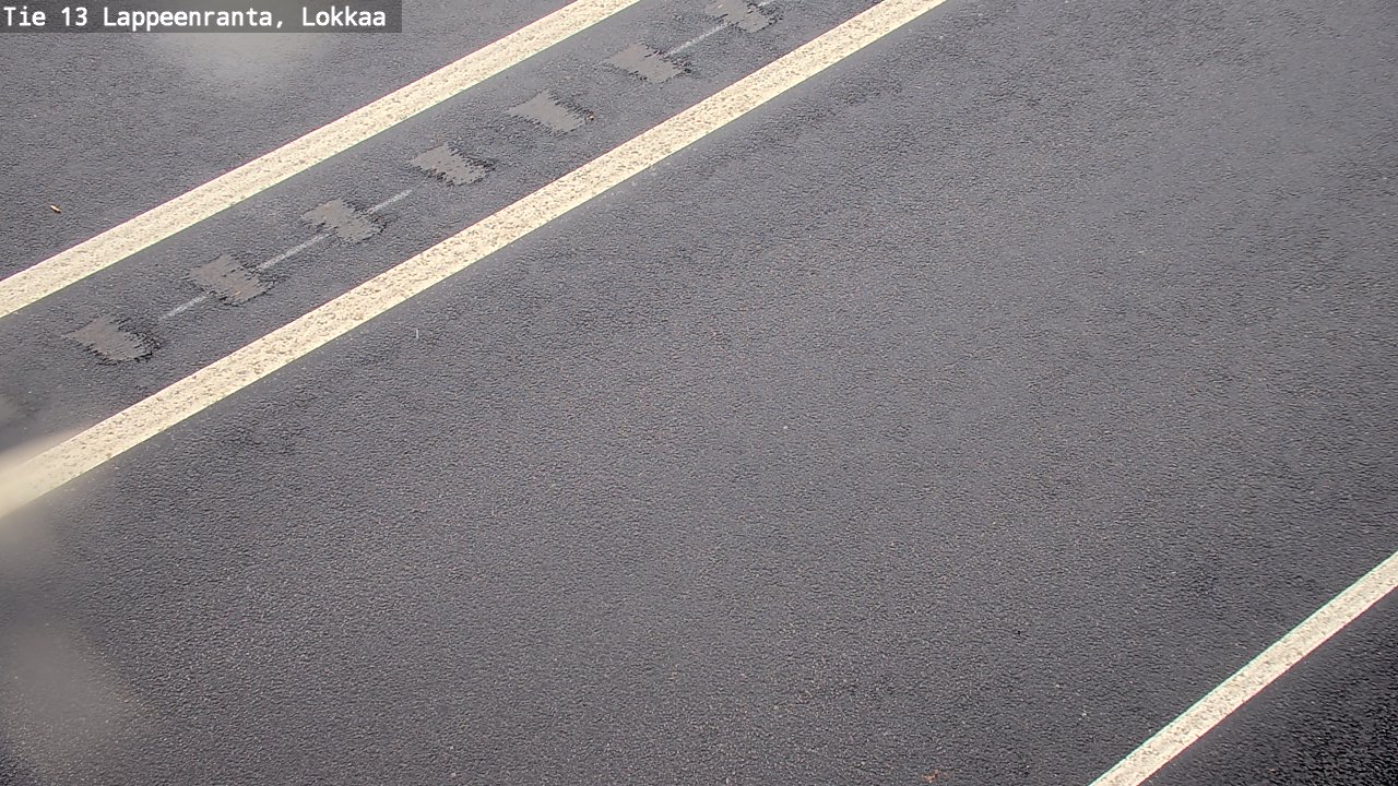 Weather Camera Image Road 13 Lokkaa straight, Lappeenranta, Etelä-Karjala