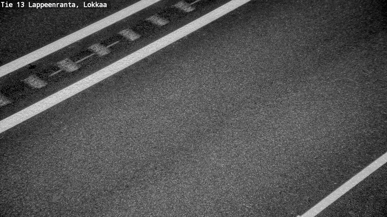 Weather Camera Image Road 13 Lokkaa straight, Lappeenranta, Etelä-Karjala