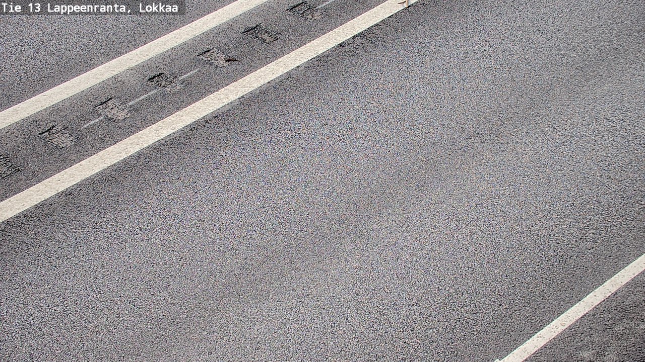 Weather Camera Image Road 13 Lokkaa straight, Lappeenranta, Etelä-Karjala