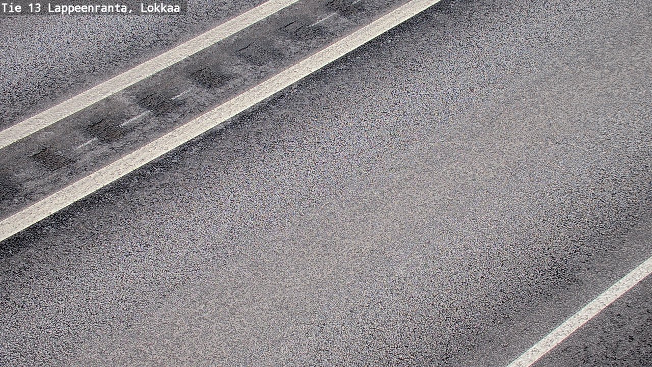 Weather Camera Image Road 13 Lokkaa straight, Lappeenranta, Etelä-Karjala