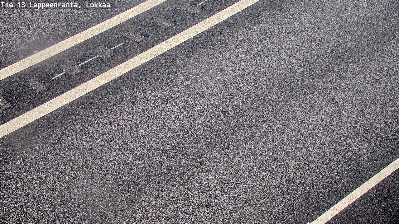 Weather Camera Image Road 13 Lokkaa straight, Lappeenranta, Etelä-Karjala