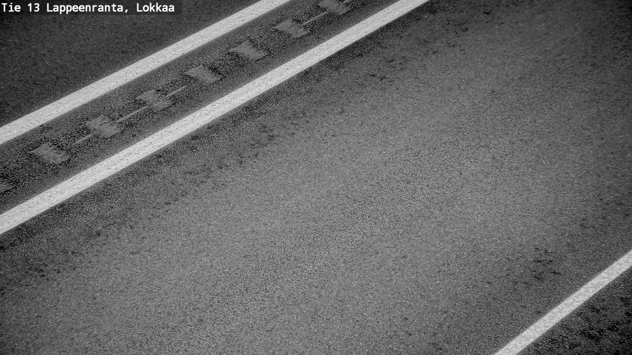 Weather Camera Image Road 13 Lokkaa straight, Lappeenranta, Etelä-Karjala