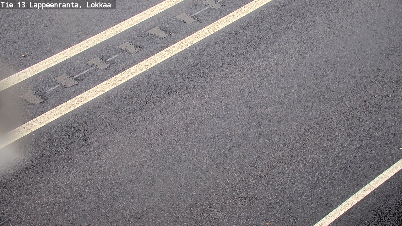 Weather Camera Image Road 13 Lokkaa straight, Lappeenranta, Etelä-Karjala