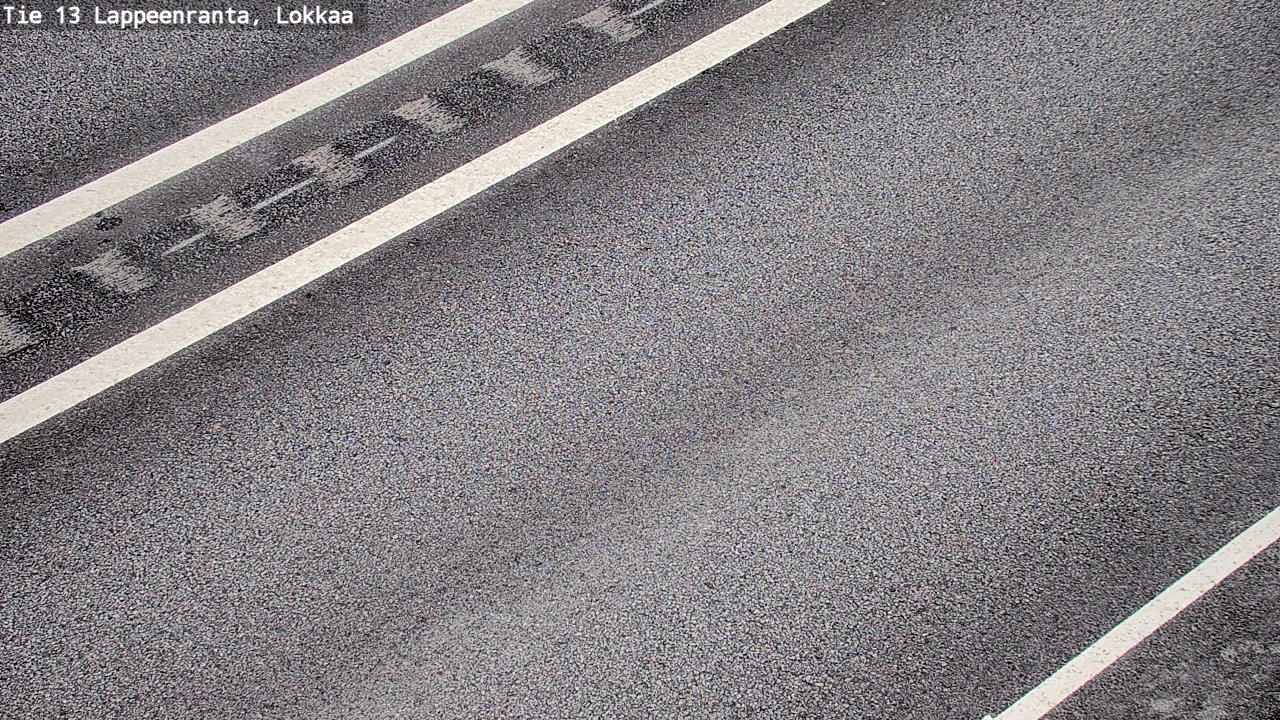 Weather Camera Image Road 13 Lokkaa straight, Lappeenranta, Etelä-Karjala