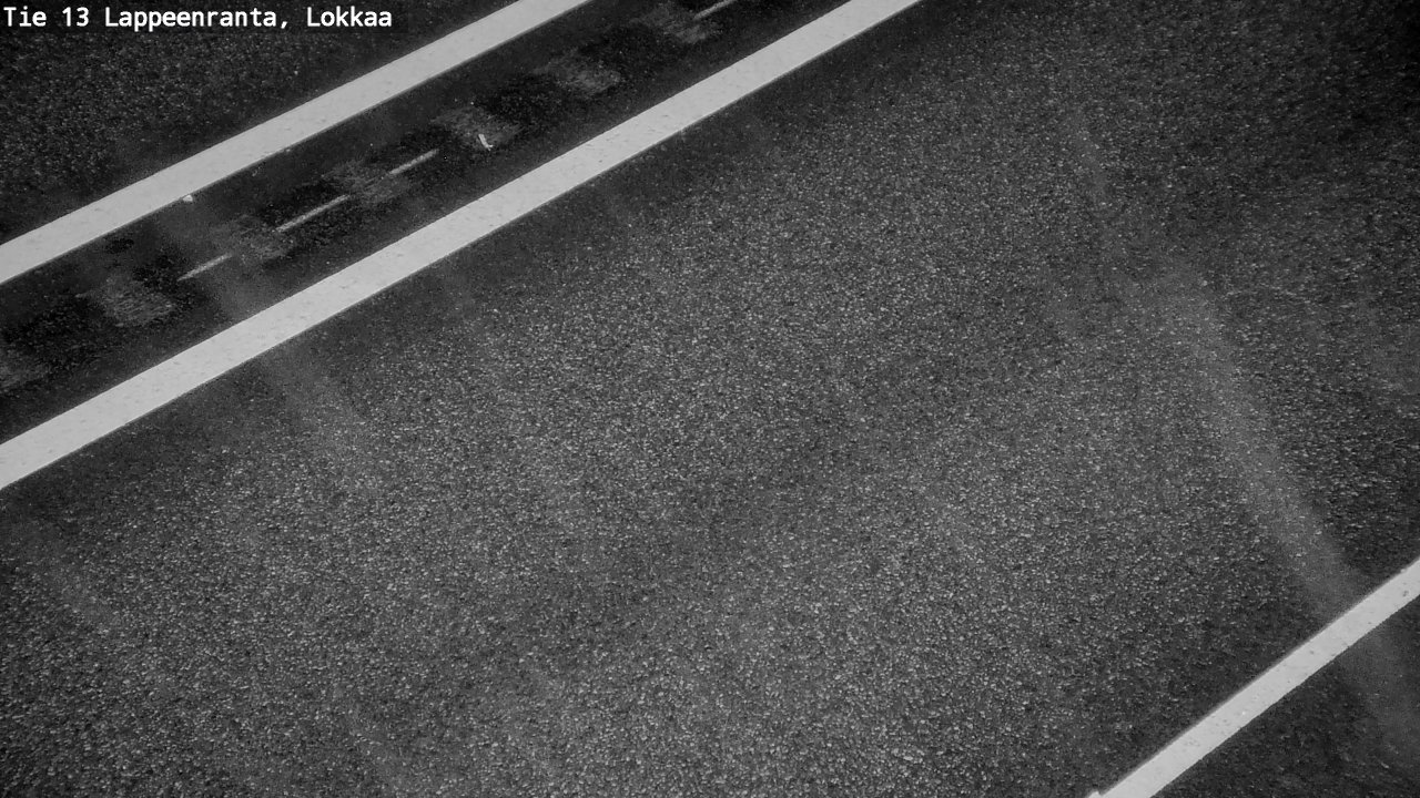 Weather Camera Image Road 13 Lokkaa straight, Lappeenranta, Etelä-Karjala