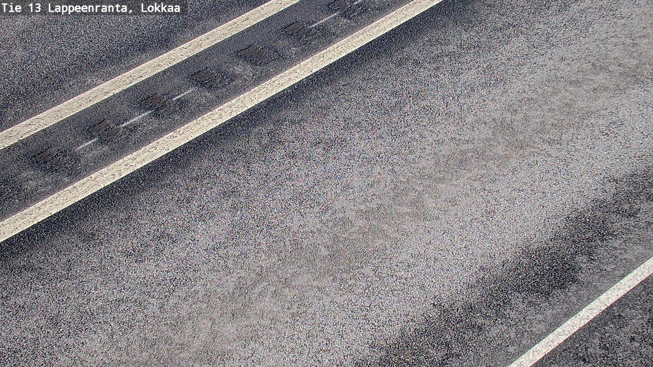 Weather Camera Image Road 13 Lokkaa straight, Lappeenranta, Etelä-Karjala