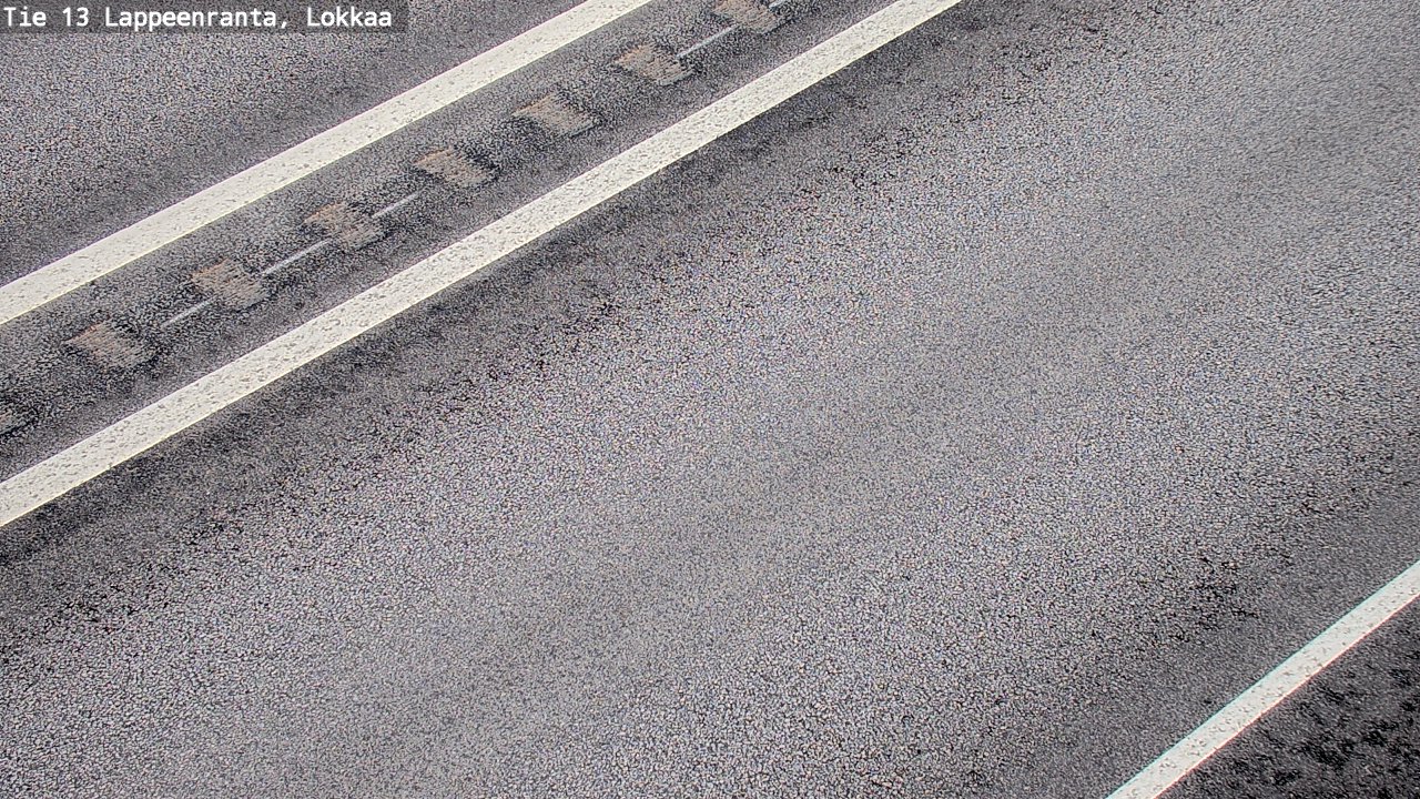 Weather Camera Image Road 13 Lokkaa straight, Lappeenranta, Etelä-Karjala