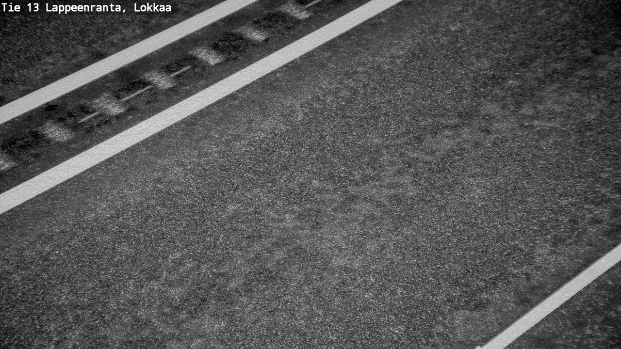 Weather Camera Image Road 13 Lokkaa straight, Lappeenranta, Etelä-Karjala