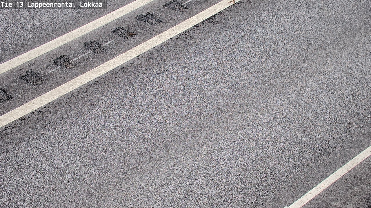 Weather Camera Image Road 13 Lokkaa straight, Lappeenranta, Etelä-Karjala