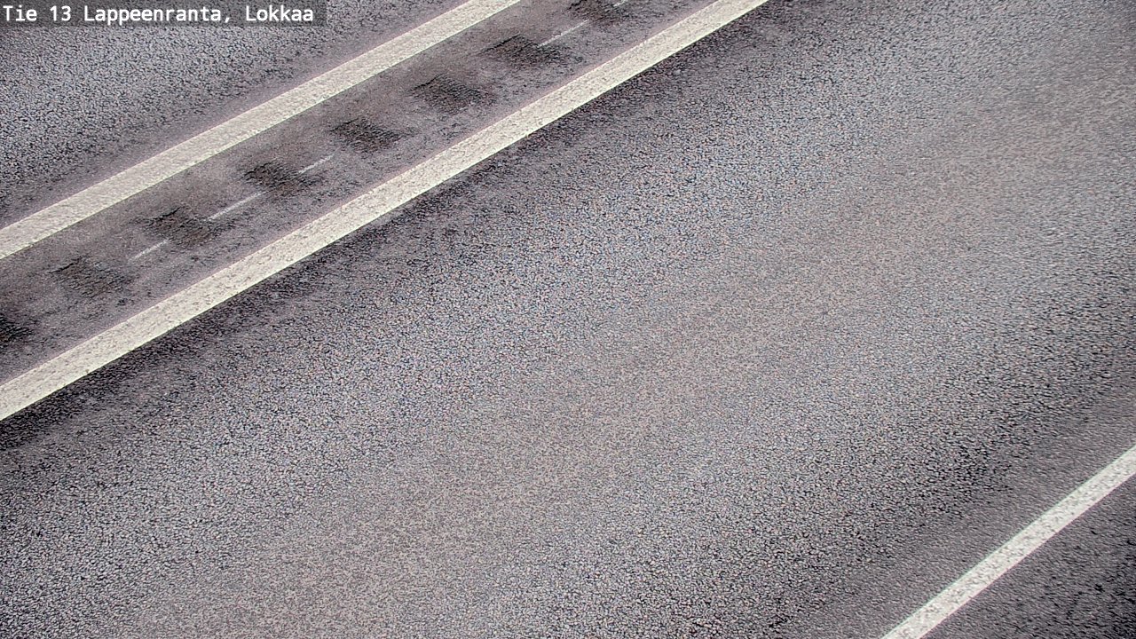 Weather Camera Image Road 13 Lokkaa straight, Lappeenranta, Etelä-Karjala