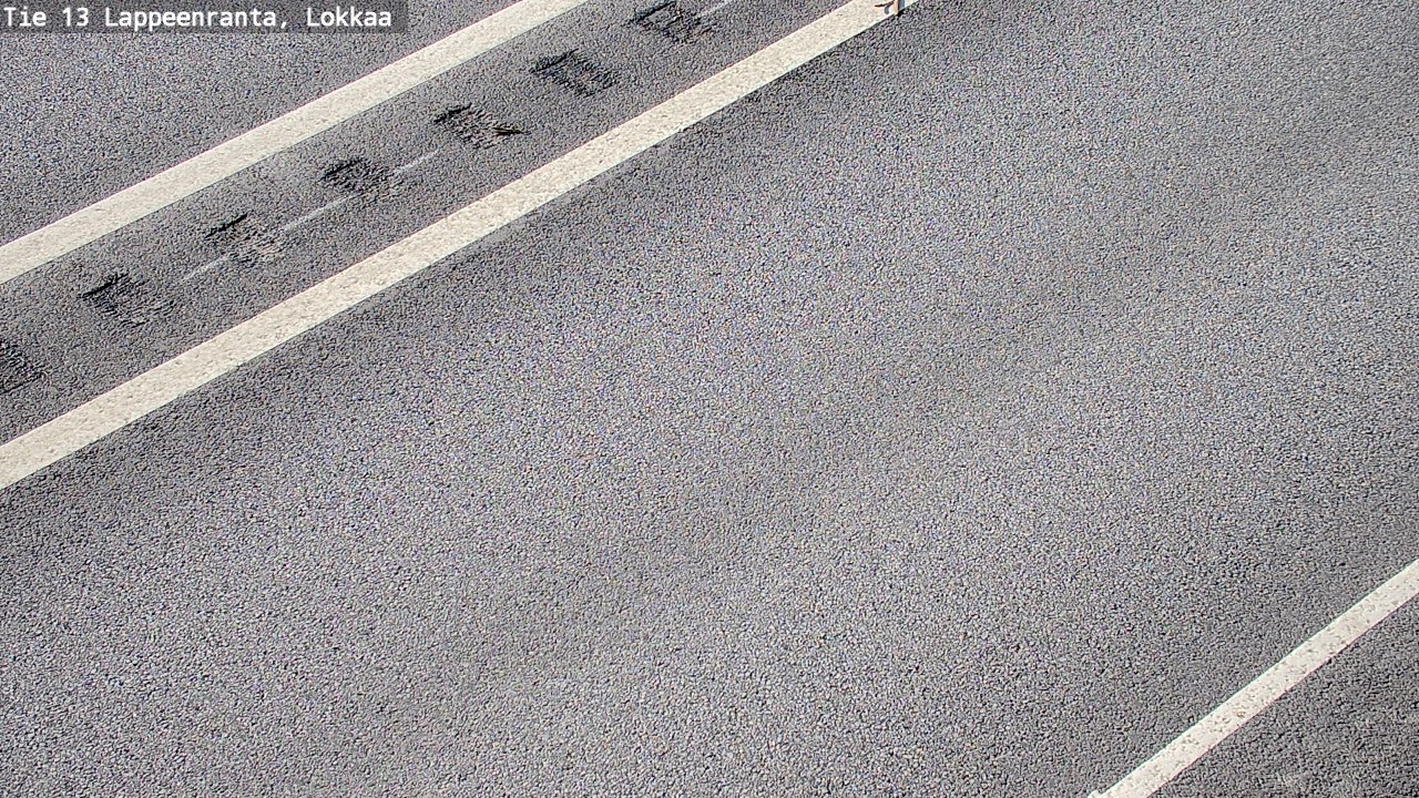 Weather Camera Image Road 13 Lokkaa straight, Lappeenranta, Etelä-Karjala