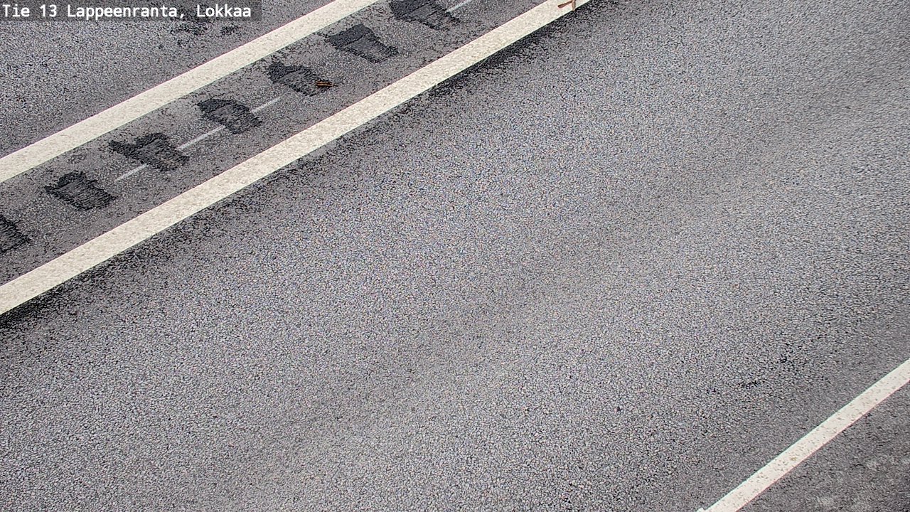 Weather Camera Image Road 13 Lokkaa straight, Lappeenranta, Etelä-Karjala