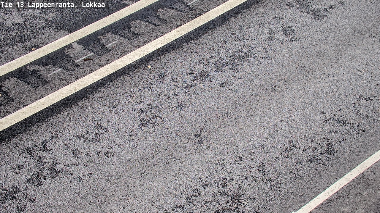 Weather Camera Image Road 13 Lokkaa straight, Lappeenranta, Etelä-Karjala