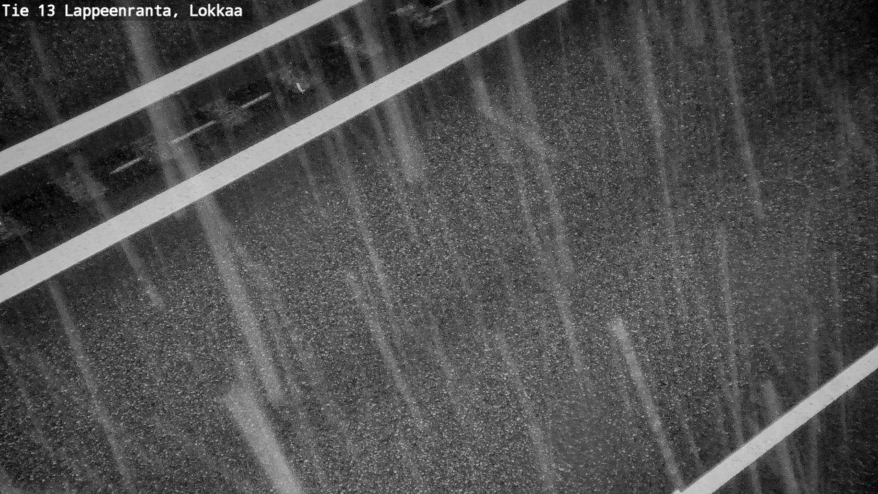 Weather Camera Image Road 13 Lokkaa straight, Lappeenranta, Etelä-Karjala