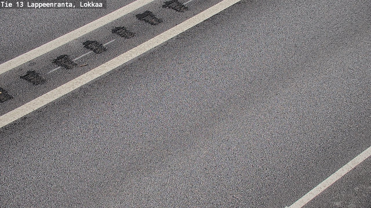 Weather Camera Image Road 13 Lokkaa straight, Lappeenranta, Etelä-Karjala
