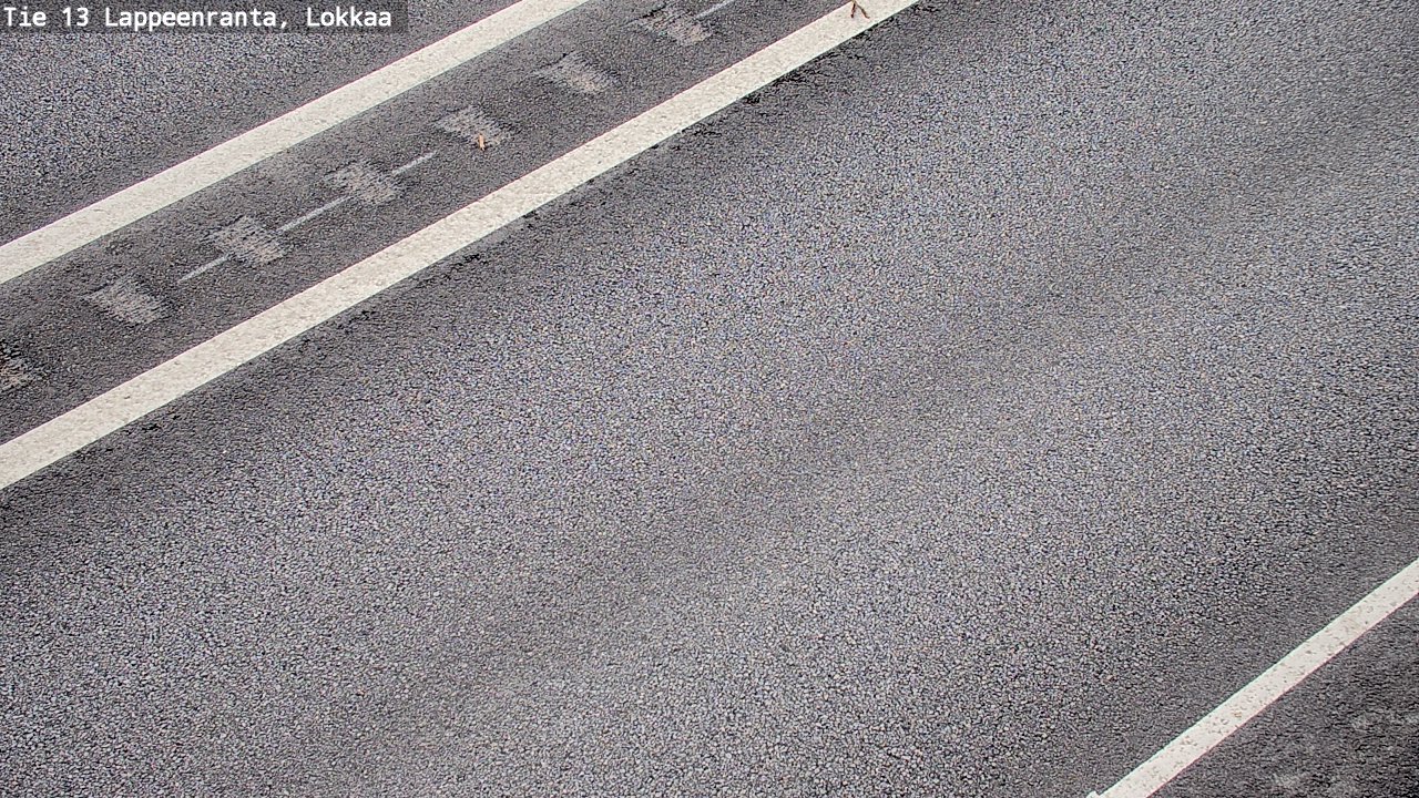 Weather Camera Image Road 13 Lokkaa straight, Lappeenranta, Etelä-Karjala