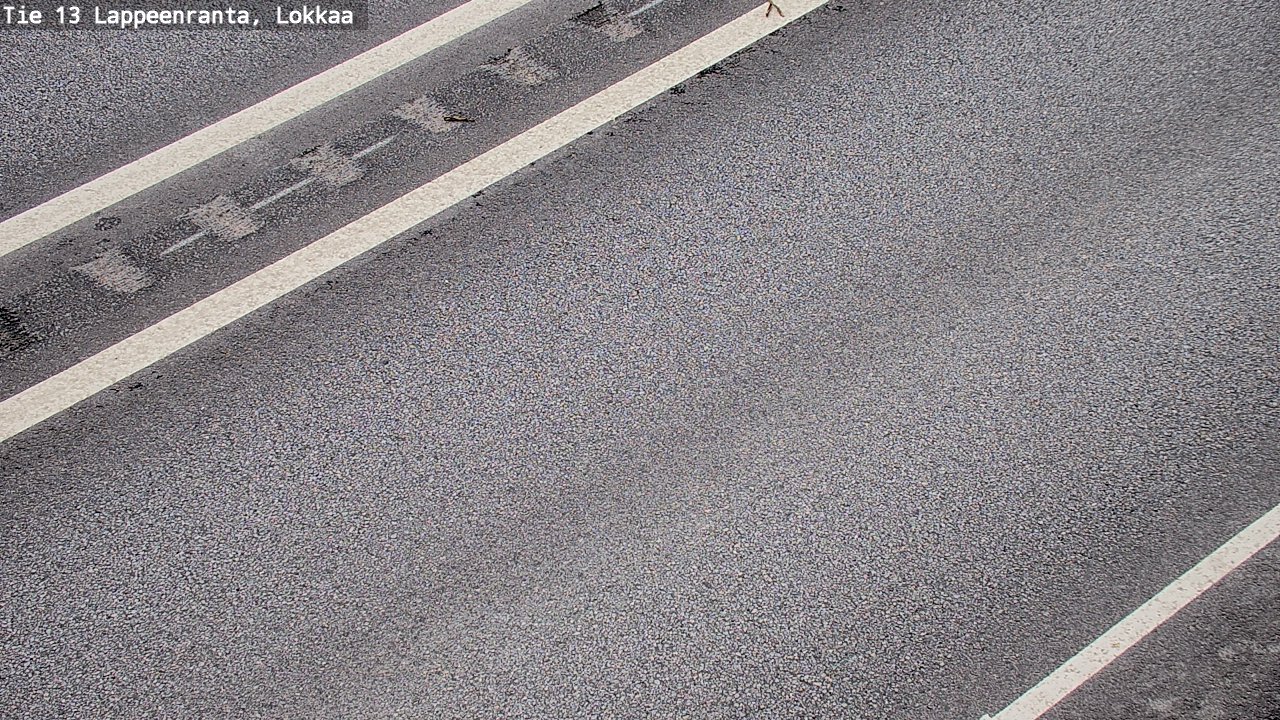Weather Camera Image Road 13 Lokkaa straight, Lappeenranta, Etelä-Karjala