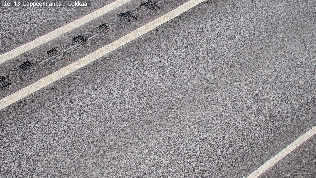 Weather Camera Image Road 13 Lokkaa straight, Lappeenranta, Etelä-Karjala
