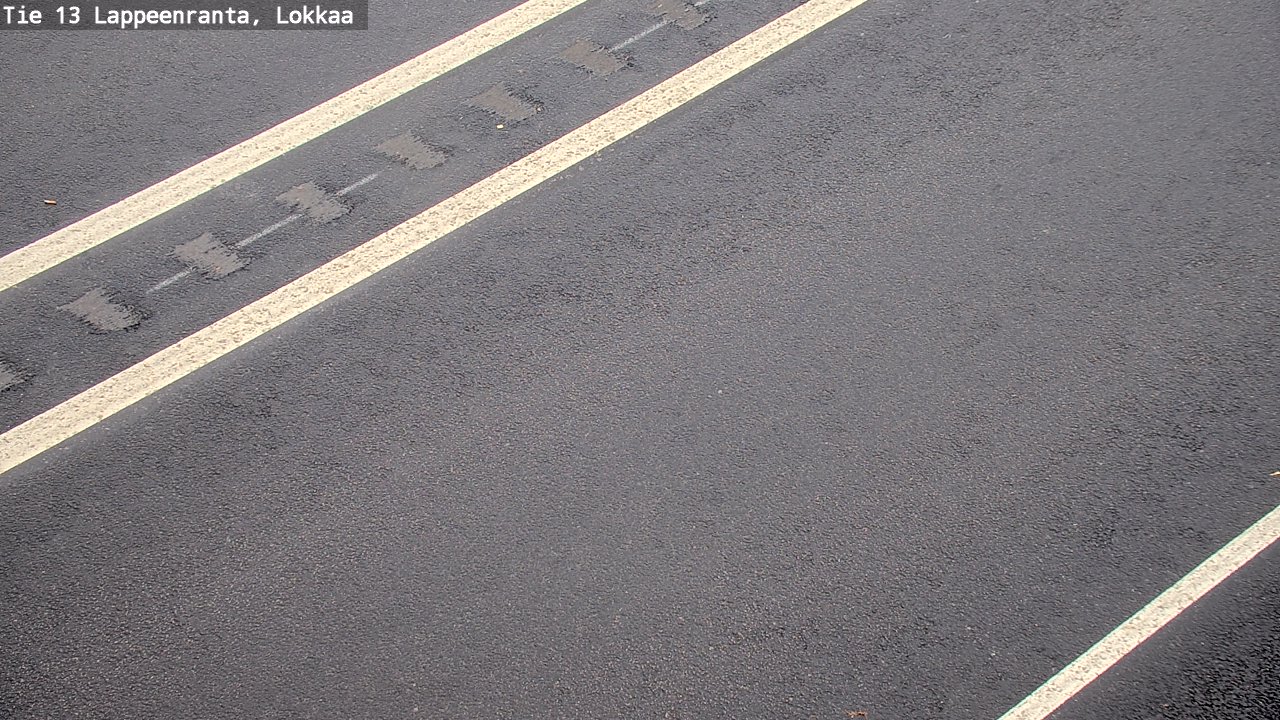 Weather Camera Image Road 13 Lokkaa straight, Lappeenranta, Etelä-Karjala