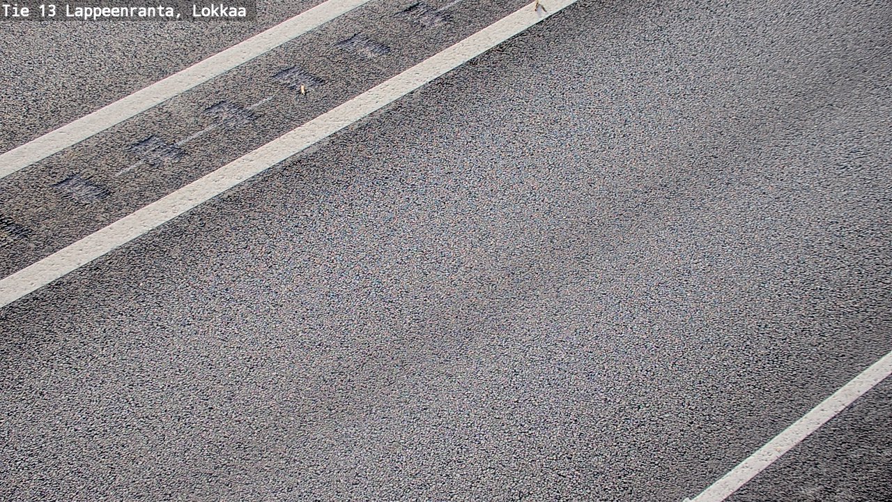 Weather Camera Image Road 13 Lokkaa straight, Lappeenranta, Etelä-Karjala