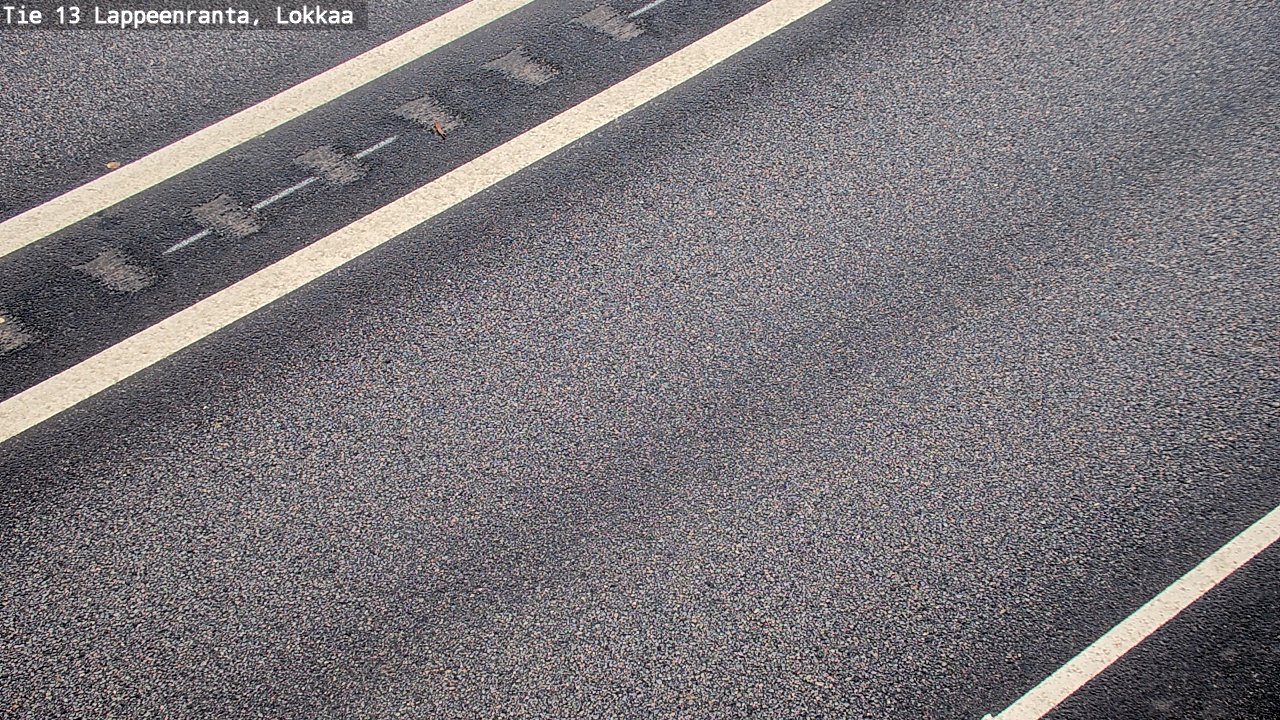 Weather Camera Image Road 13 Lokkaa straight, Lappeenranta, Etelä-Karjala