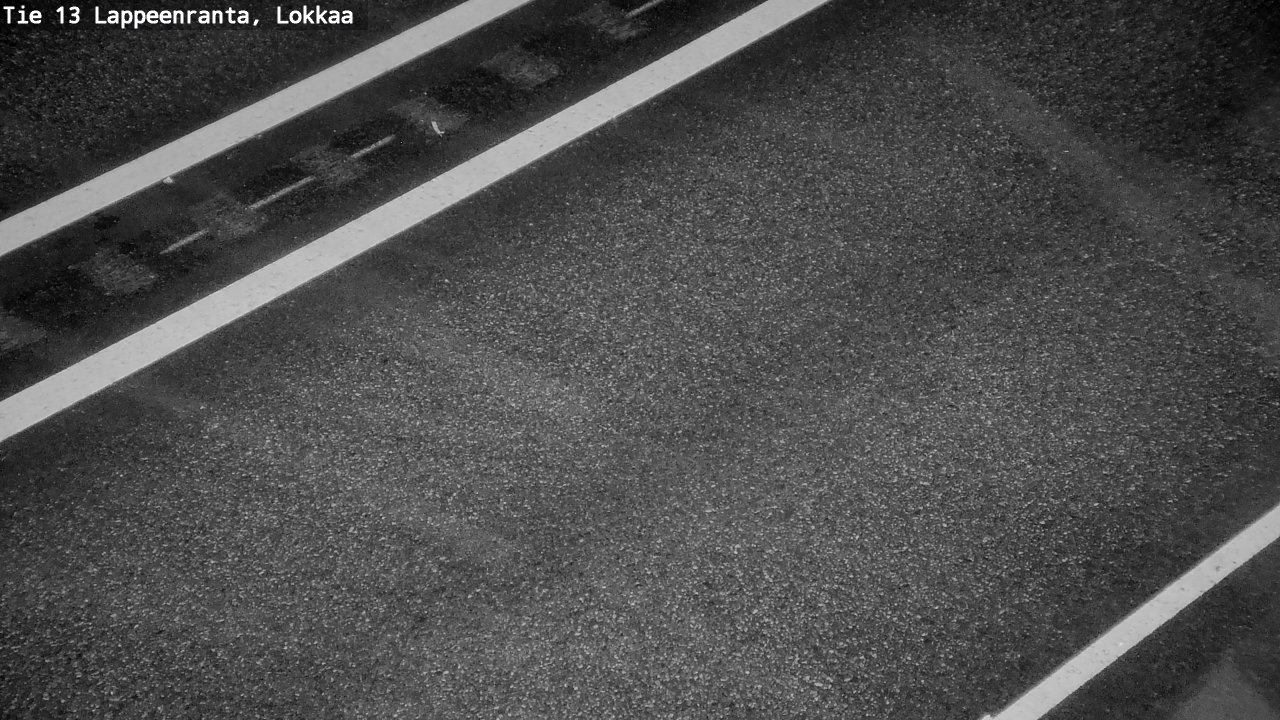 Weather Camera Image Road 13 Lokkaa straight, Lappeenranta, Etelä-Karjala