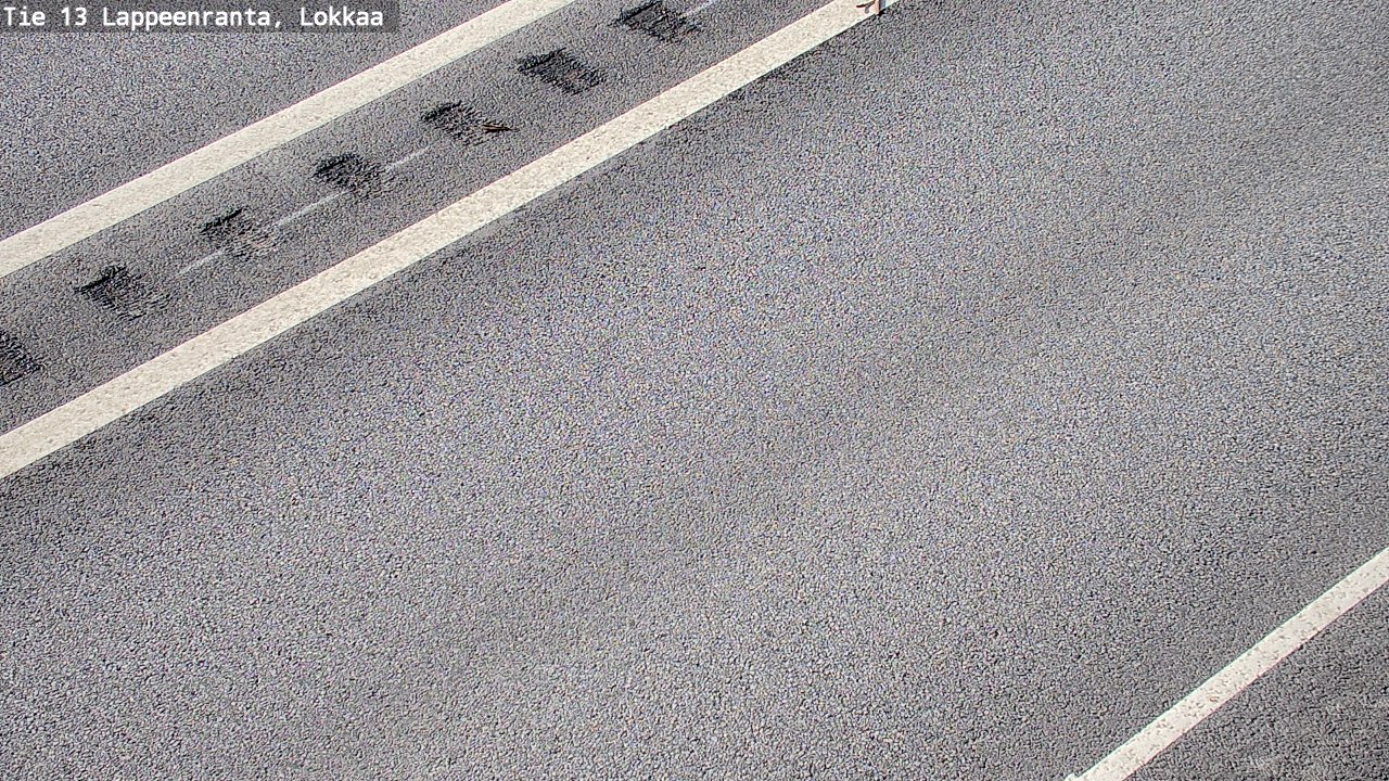 Weather Camera Image Road 13 Lokkaa straight, Lappeenranta, Etelä-Karjala