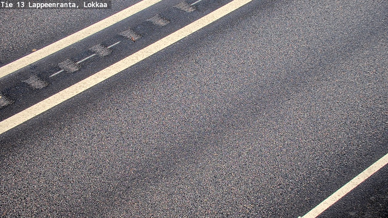 Weather Camera Image Road 13 Lokkaa straight, Lappeenranta, Etelä-Karjala