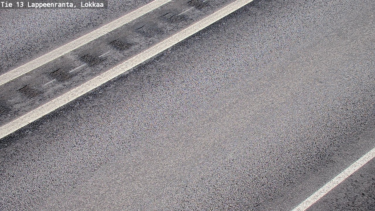 Weather Camera Image Road 13 Lokkaa straight, Lappeenranta, Etelä-Karjala