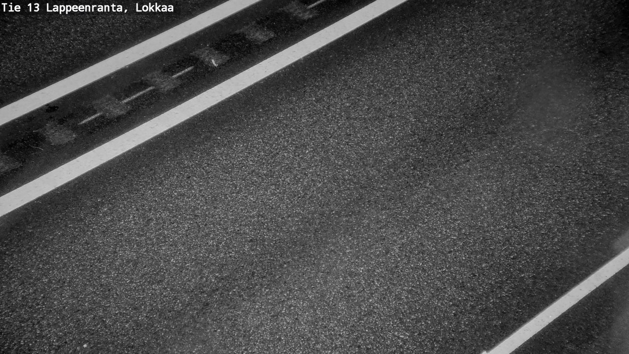 Weather Camera Image Road 13 Lokkaa straight, Lappeenranta, Etelä-Karjala
