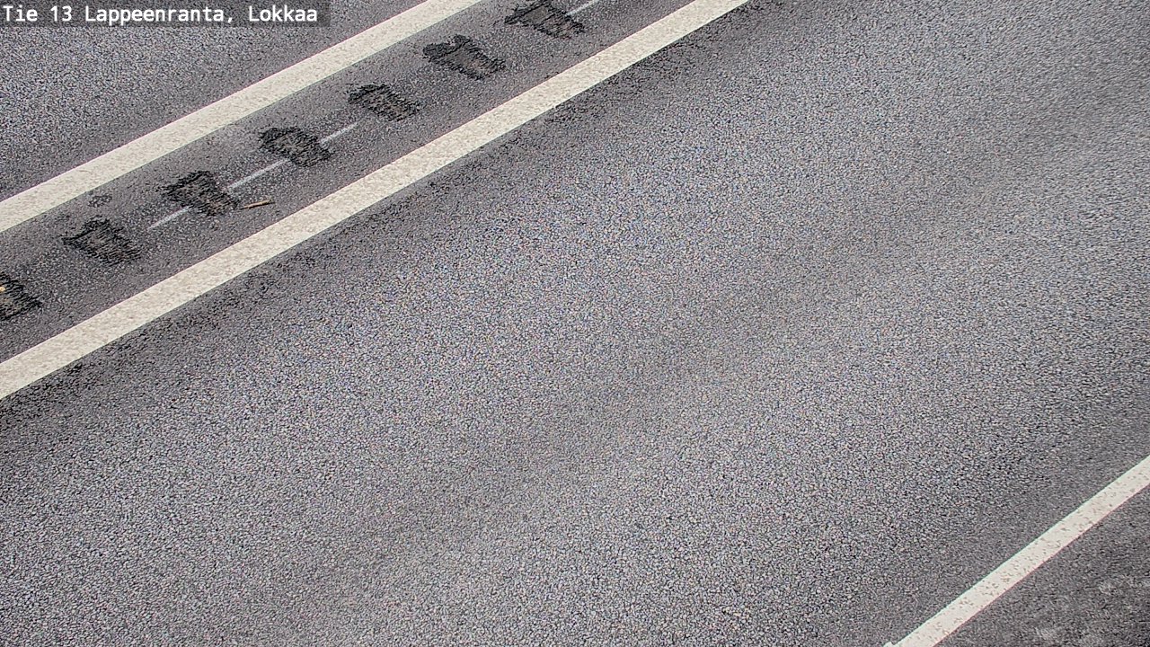 Weather Camera Image Road 13 Lokkaa straight, Lappeenranta, Etelä-Karjala