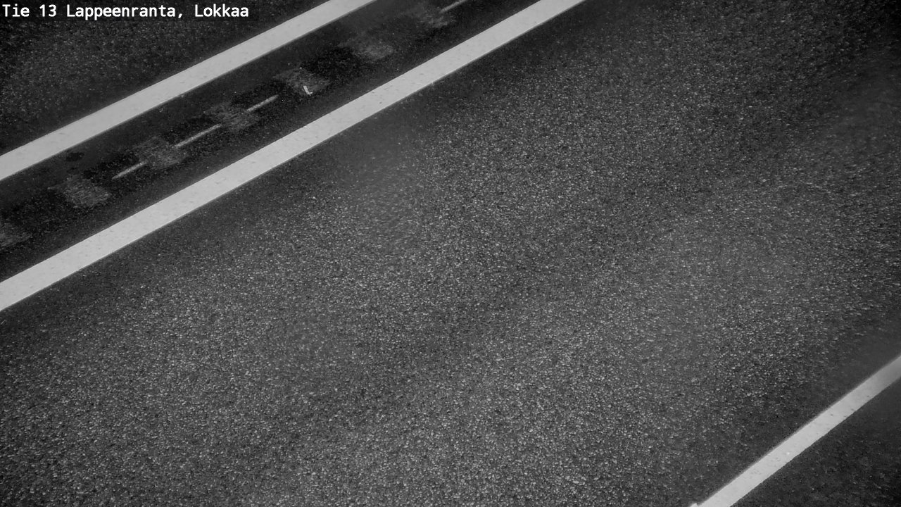 Weather Camera Image Road 13 Lokkaa straight, Lappeenranta, Etelä-Karjala