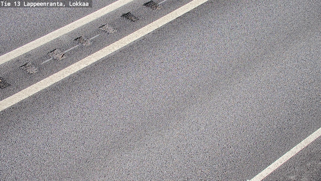 Weather Camera Image Road 13 Lokkaa straight, Lappeenranta, Etelä-Karjala
