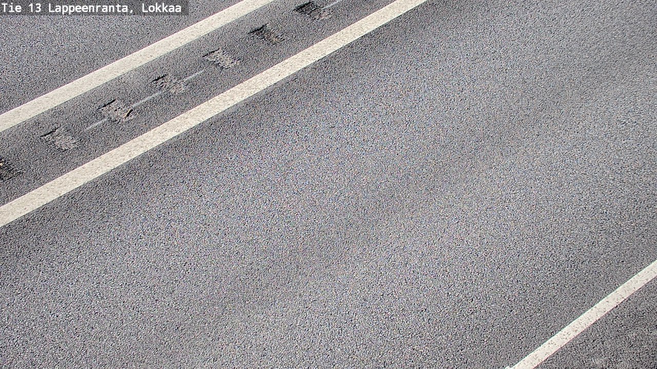 Weather Camera Image Road 13 Lokkaa straight, Lappeenranta, Etelä-Karjala