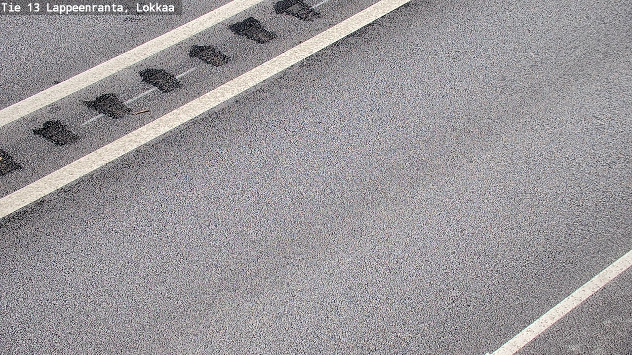 Weather Camera Image Road 13 Lokkaa straight, Lappeenranta, Etelä-Karjala