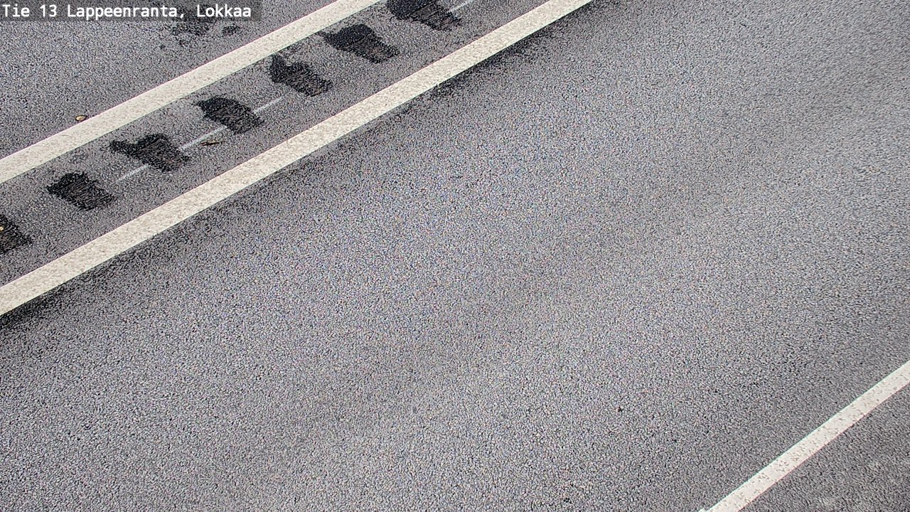 Weather Camera Image Road 13 Lokkaa straight, Lappeenranta, Etelä-Karjala