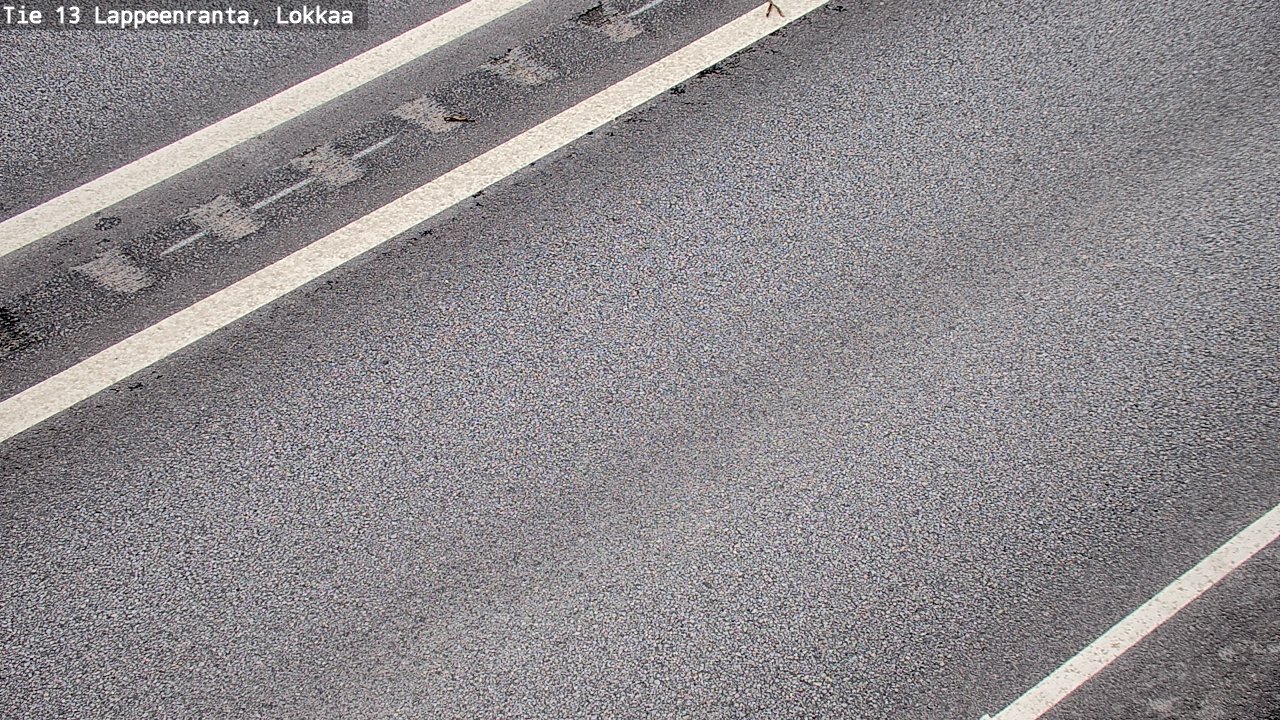 Weather Camera Image Road 13 Lokkaa straight, Lappeenranta, Etelä-Karjala