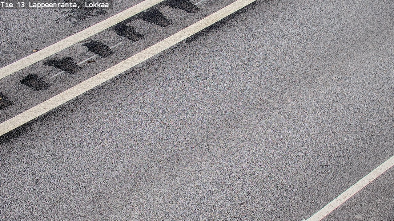 Weather Camera Image Road 13 Lokkaa straight, Lappeenranta, Etelä-Karjala