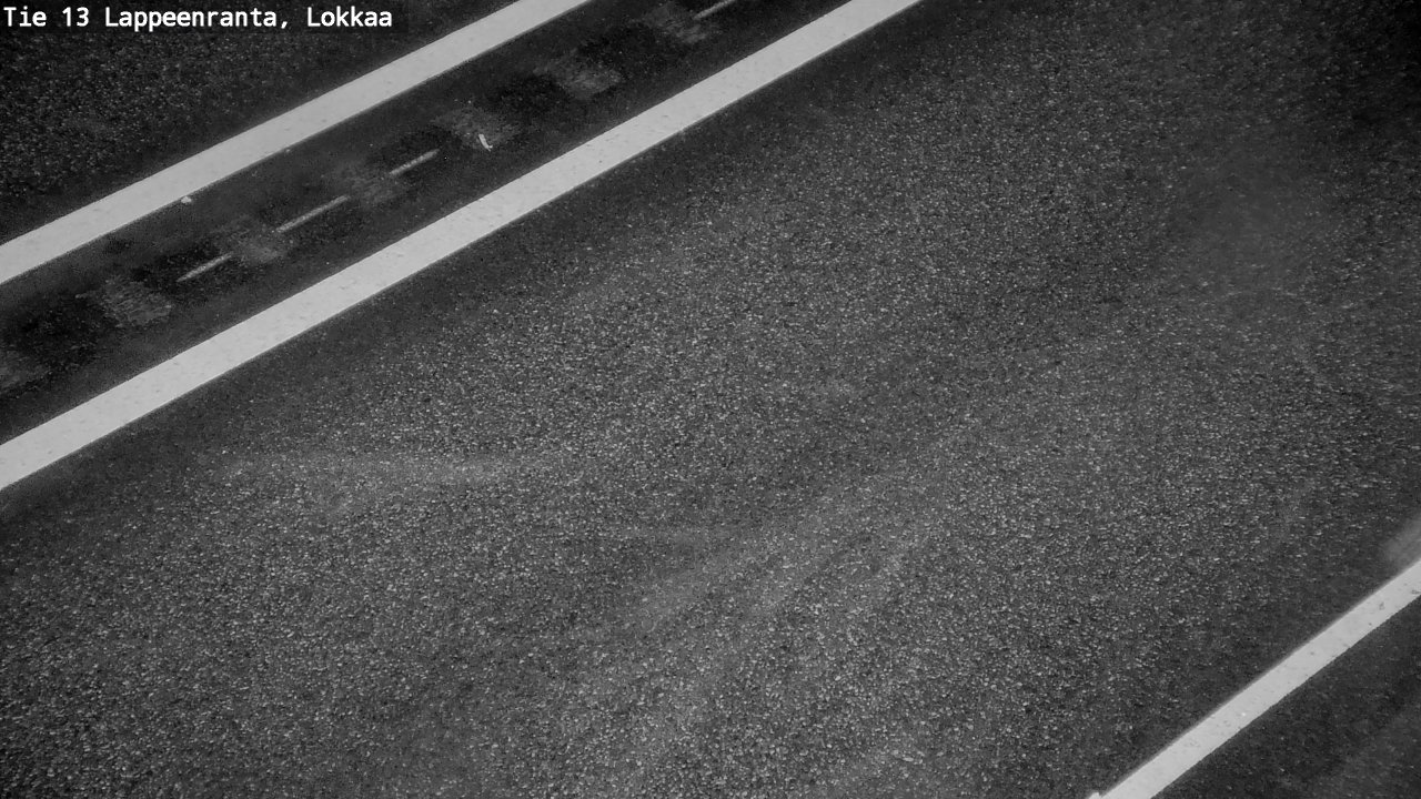 Weather Camera Image Road 13 Lokkaa straight, Lappeenranta, Etelä-Karjala
