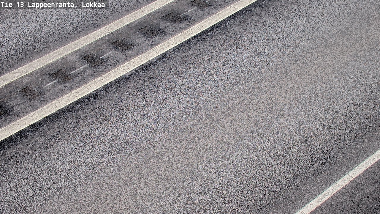 Weather Camera Image Road 13 Lokkaa straight, Lappeenranta, Etelä-Karjala