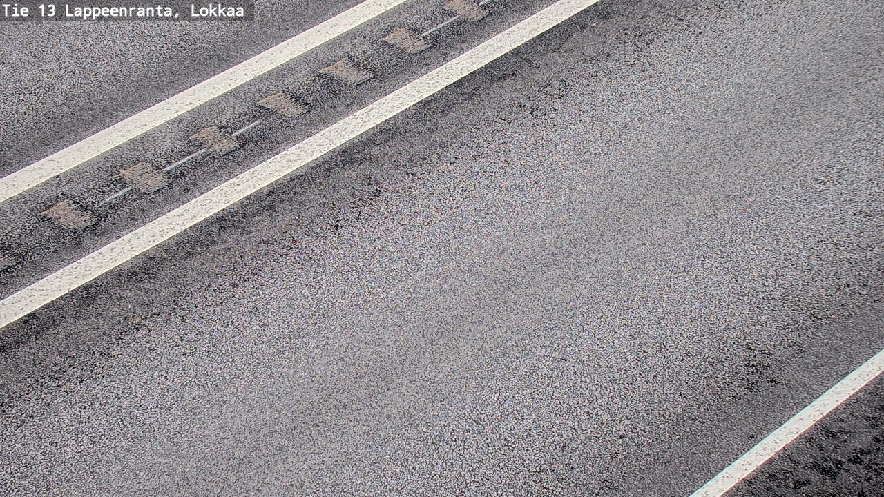 Weather Camera Image Road 13 Lokkaa straight, Lappeenranta, Etelä-Karjala