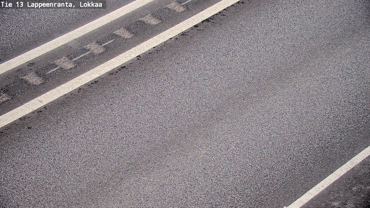 Weather Camera Image Road 13 Lokkaa straight, Lappeenranta, Etelä-Karjala