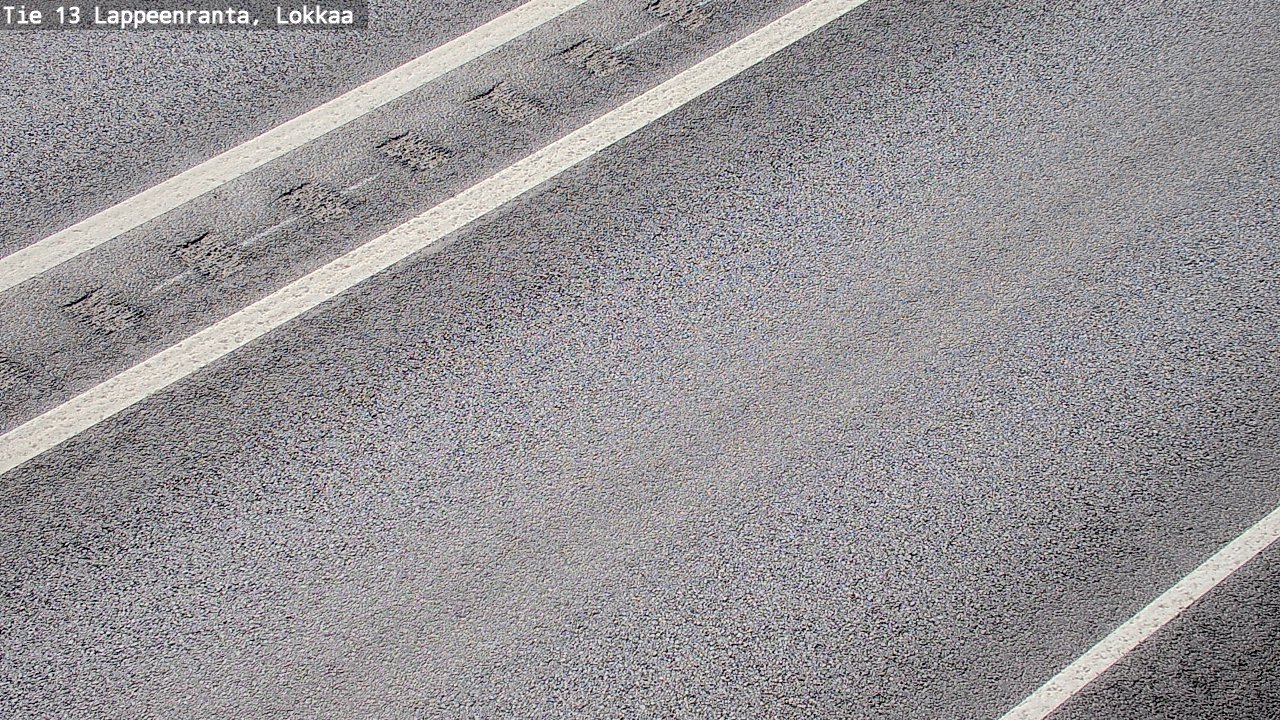 Weather Camera Image Väg 13 Lokkaa rakan, Lappeenranta, Etelä-Karjala