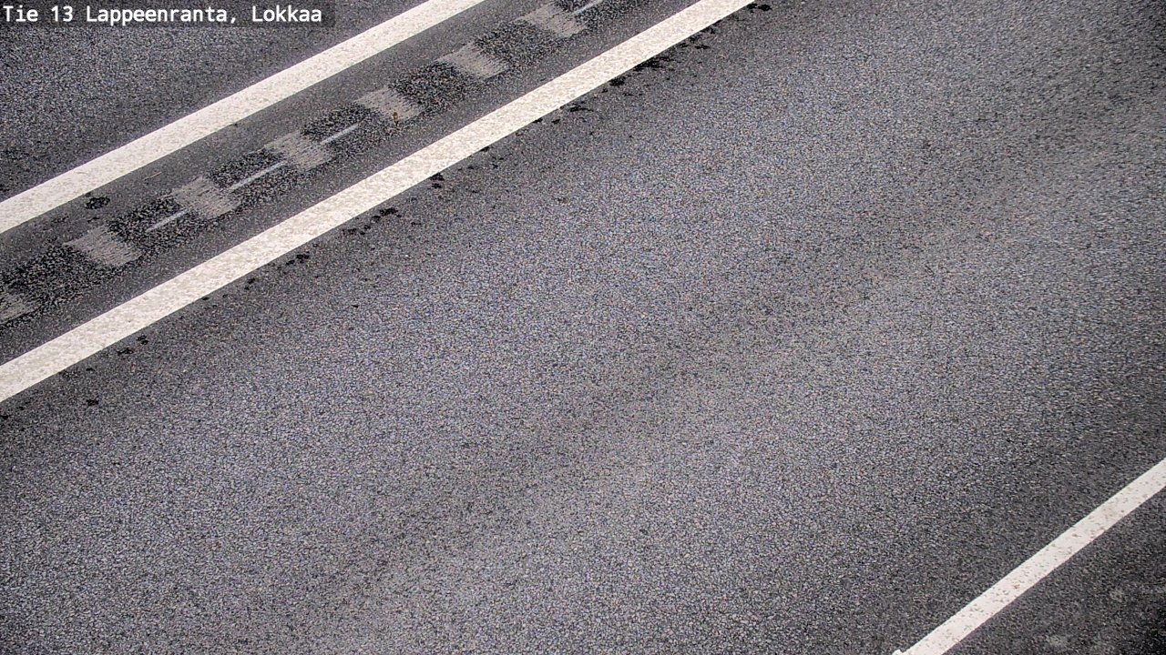 Weather Camera Image Road 13 Lokkaa straight, Lappeenranta, Etelä-Karjala