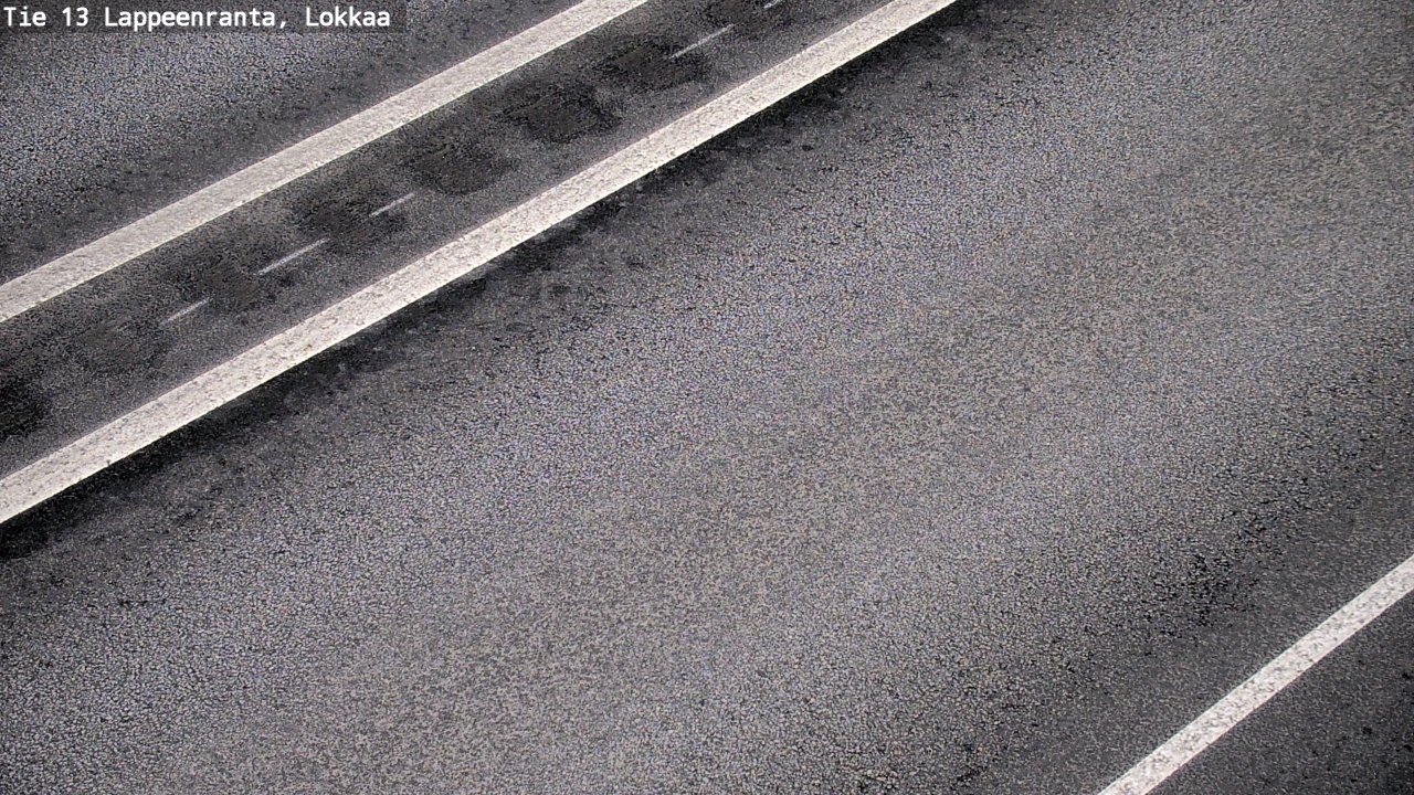 Weather Camera Image Road 13 Lokkaa straight, Lappeenranta, Etelä-Karjala