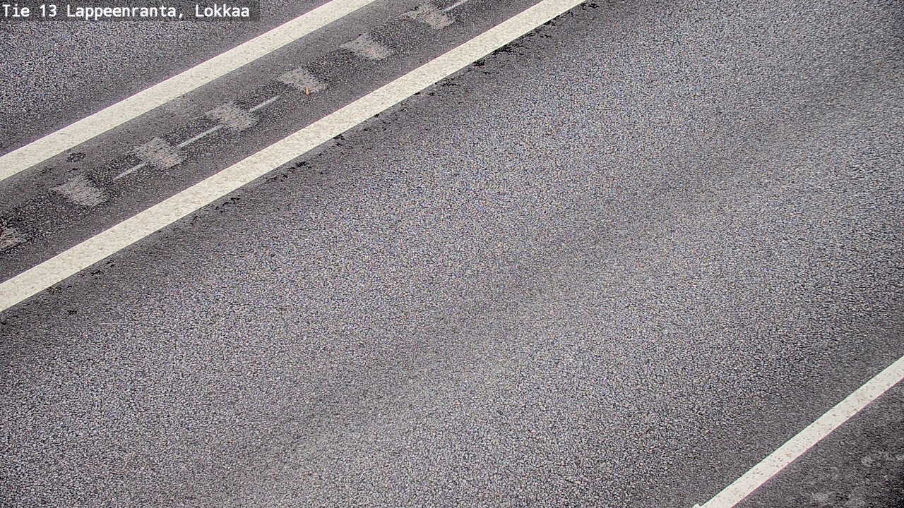 Weather Camera Image Road 13 Lokkaa straight, Lappeenranta, Etelä-Karjala