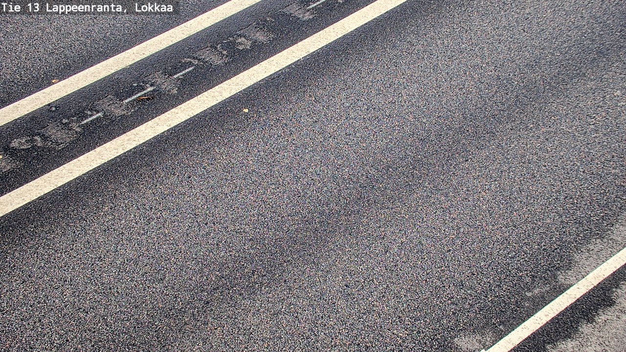 Weather Camera Image Road 13 Lokkaa straight, Lappeenranta, Etelä-Karjala