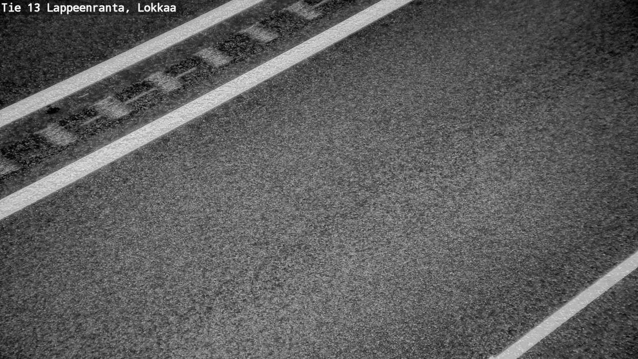 Weather Camera Image Road 13 Lokkaa straight, Lappeenranta, Etelä-Karjala