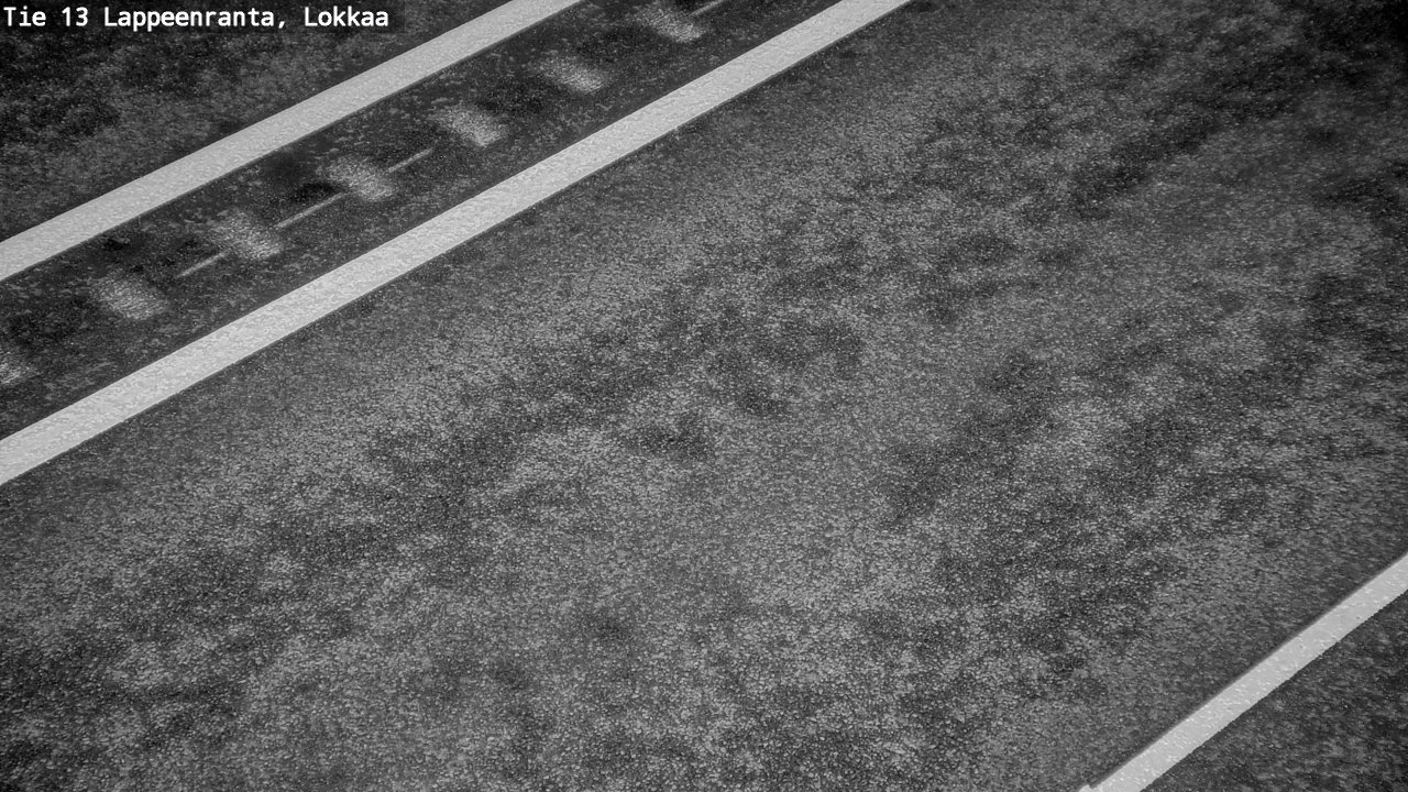 Weather Camera Image Road 13 Lokkaa straight, Lappeenranta, Etelä-Karjala